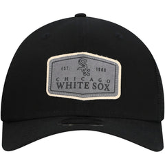Chicago White Sox Labeled 9SEVENTY Stretch-Snap Adjustable Hat Black