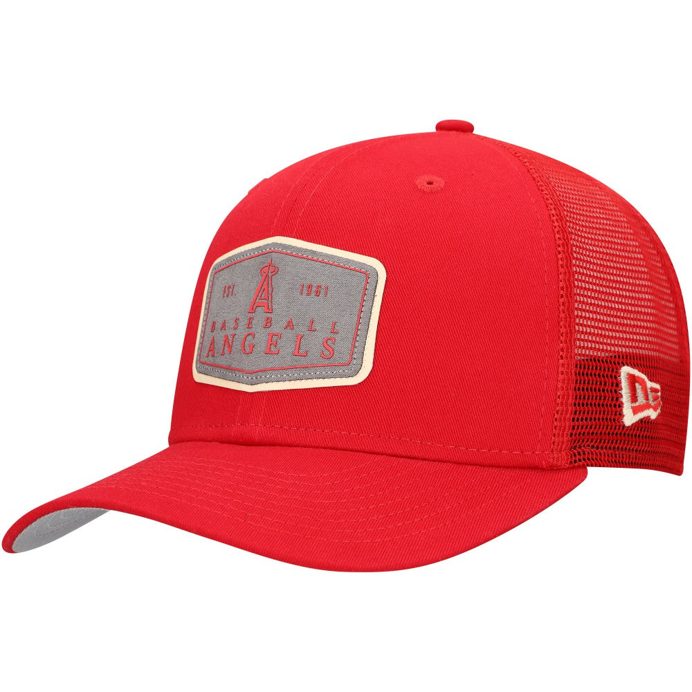 Los Angeles Angels Labeled 9SEVENTY Stretch-Snap Adjustable Hat Red