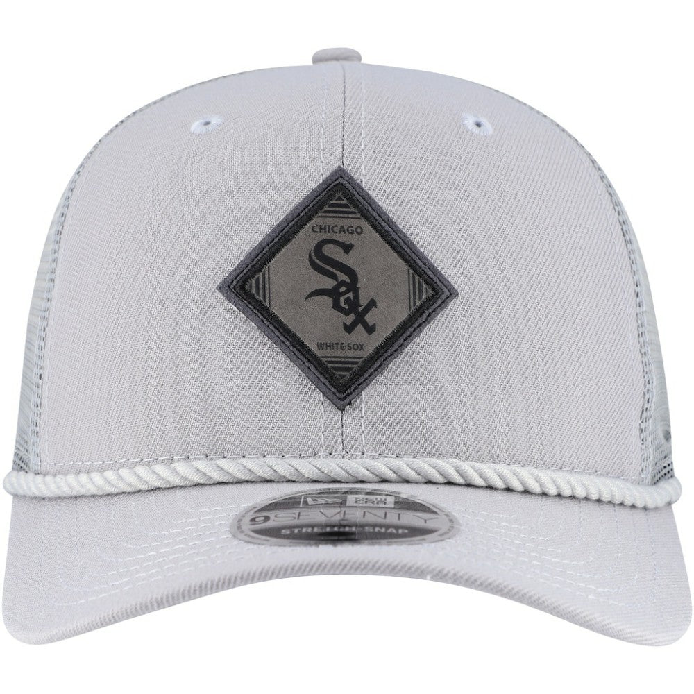 Chicago White Sox Logo 9SEVENTY Stretch-Snap Adjustable Hat Gray