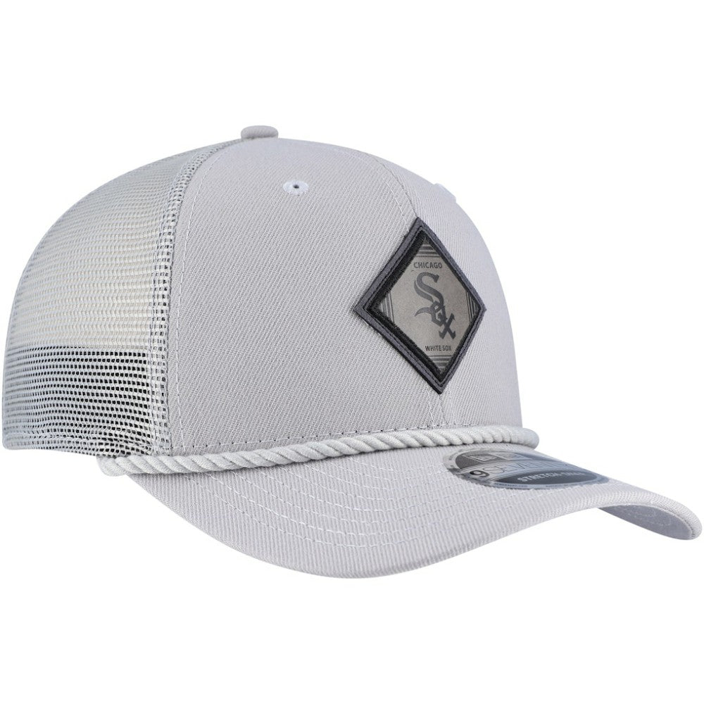 Chicago White Sox Logo 9SEVENTY Stretch-Snap Adjustable Hat Gray