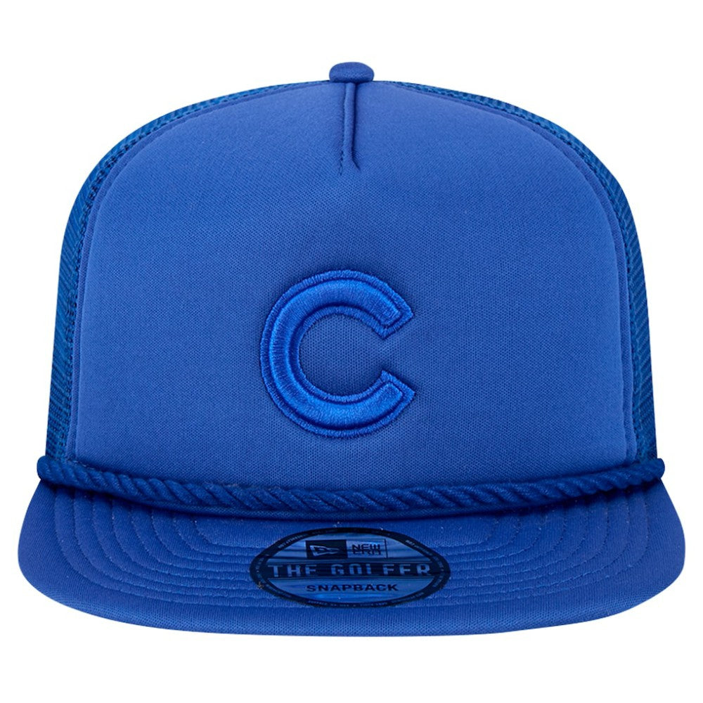 Chicago Cubs Tone Foam Meshback Golfer Snapback Hat Royal