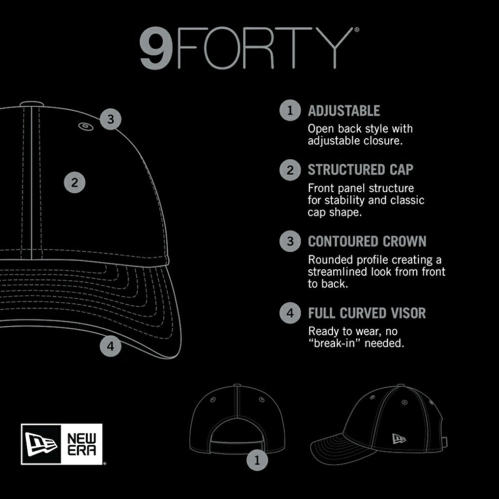 Tampa Bay Rays Pivot 9FORTY Adjustable Hat Black