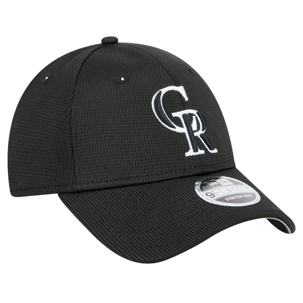 Colorado Rockies Pivot 9FORTY Adjustable Hat Black