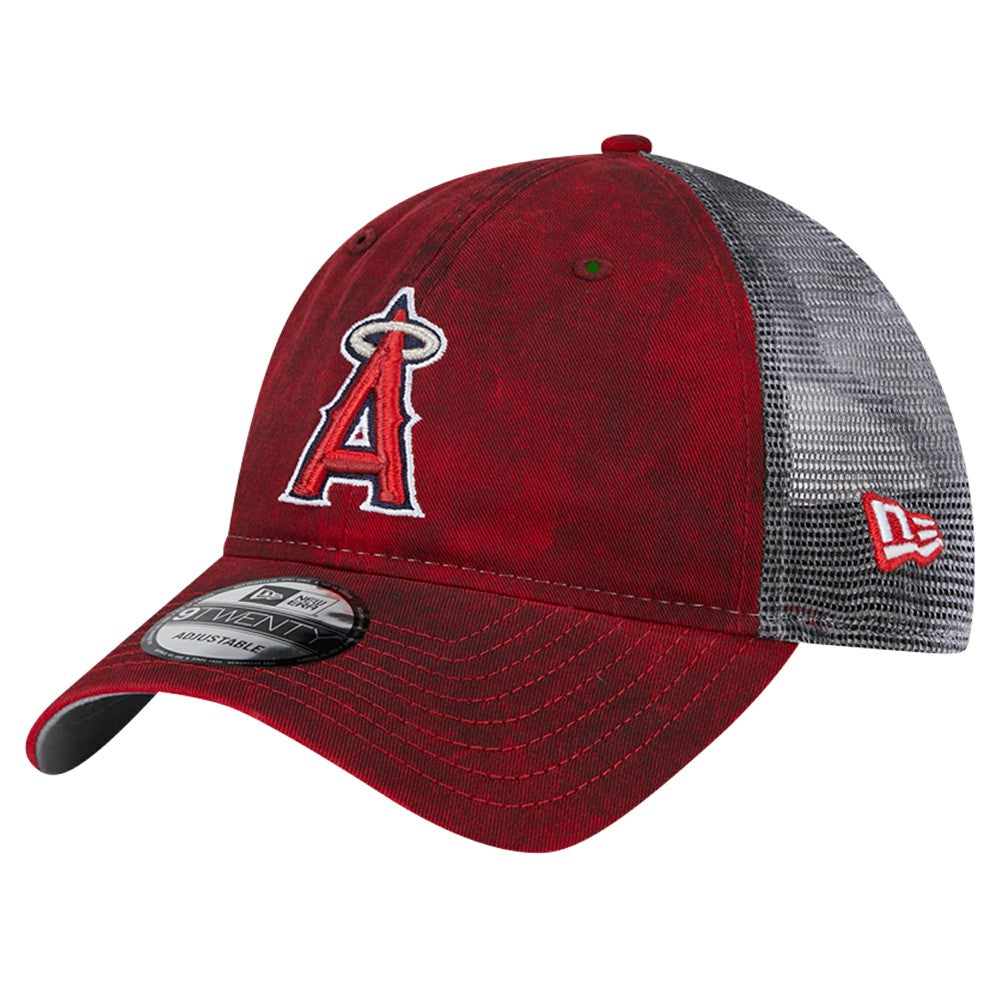 Los Angeles Angels Team Slick Trucker 9TWENTY Adjustable Hat Red