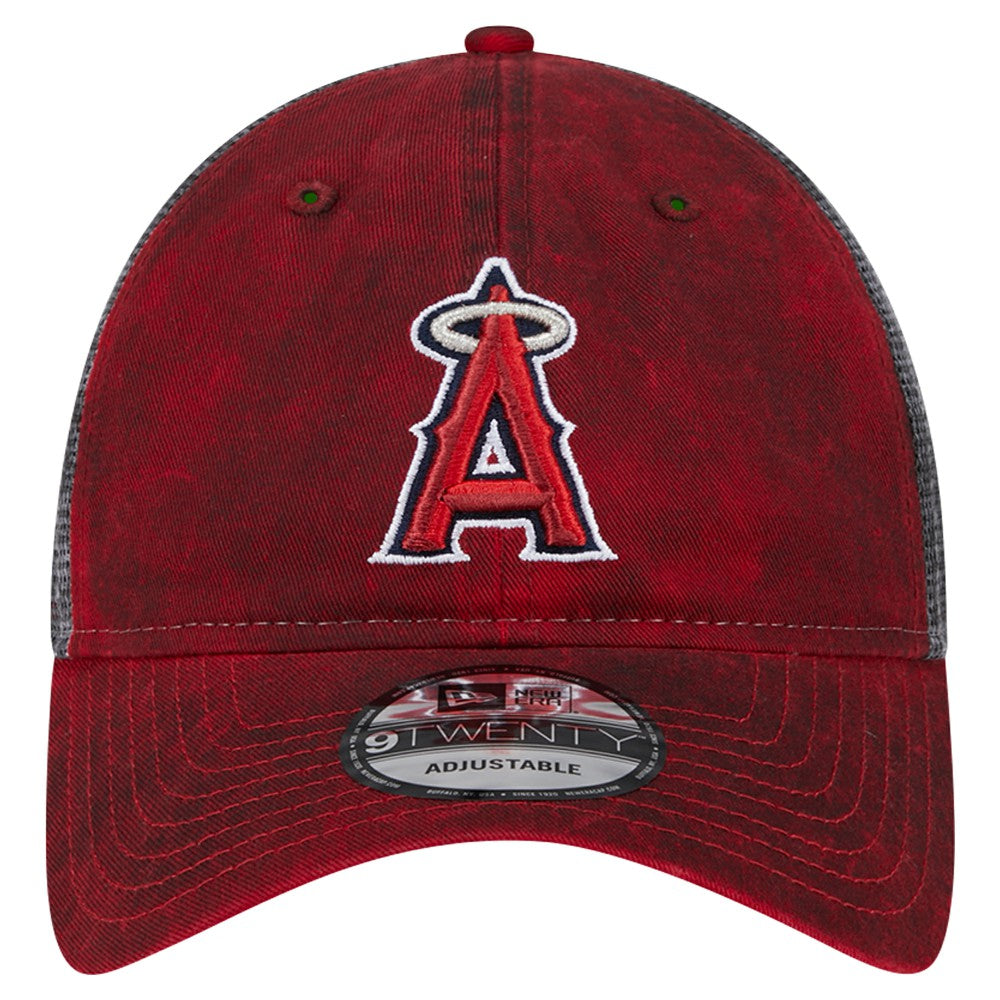 Los Angeles Angels Team Slick Trucker 9TWENTY Adjustable Hat Red