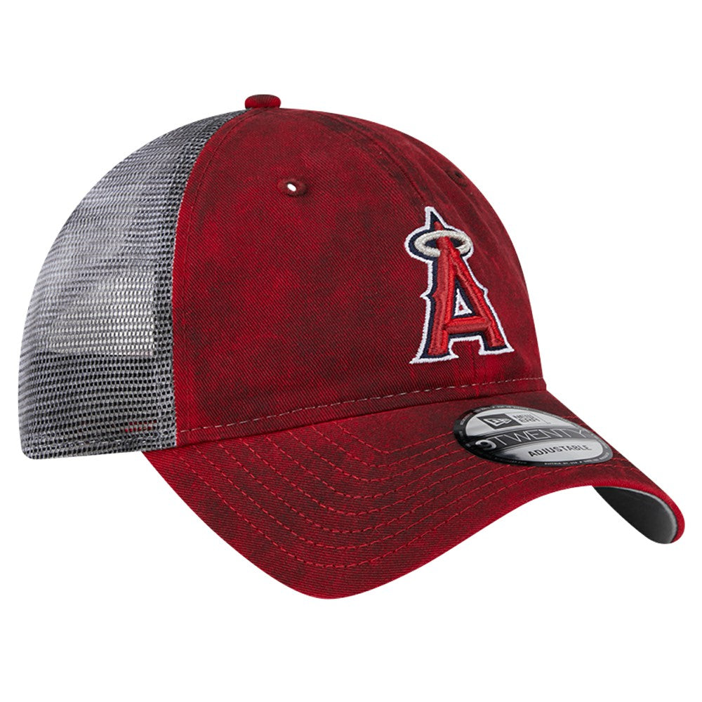 Los Angeles Angels Team Slick Trucker 9TWENTY Adjustable Hat Red