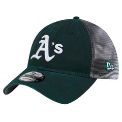 Athletics Team Slick Trucker 9TWENTY Adjustable Hat Green