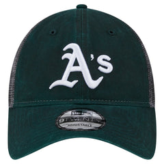 Athletics Team Slick Trucker 9TWENTY Adjustable Hat Green