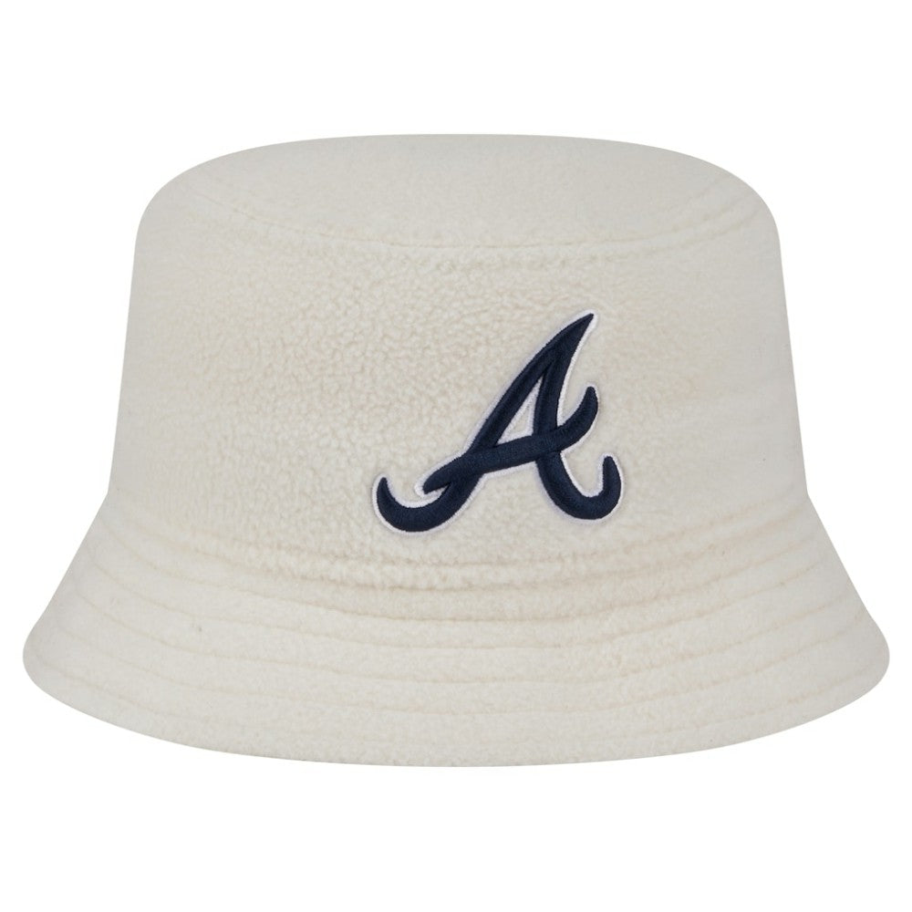 Atlanta Braves Women's Chrome Cozy Bucket Hat White