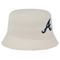 Atlanta Braves Women's Chrome Cozy Bucket Hat White