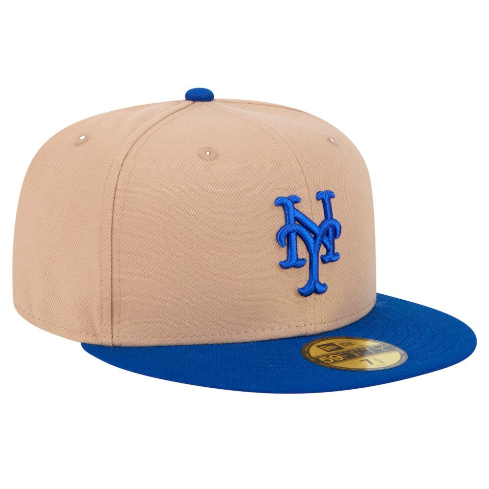 New York Mets 59FIFTY Fitted Hat Khaki