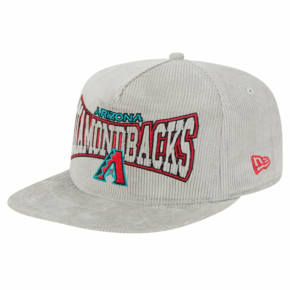 Arizona Diamondbacks Gray Corduroy Golfer Snapback Hat