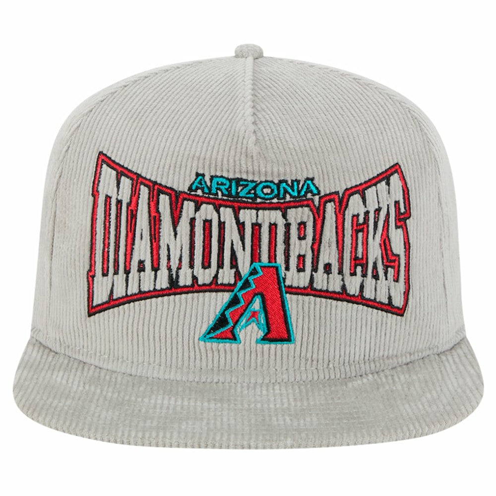 Arizona Diamondbacks Gray Corduroy Golfer Snapback Hat