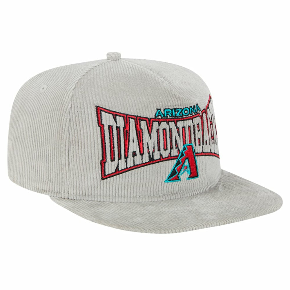 Arizona Diamondbacks Gray Corduroy Golfer Snapback Hat