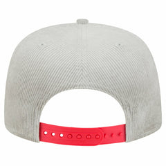 Atlanta Braves Gray Corduroy Golfer Snapback Hat