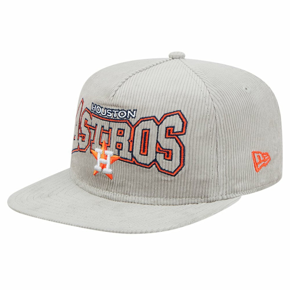 Houston Astros Gray Corduroy Golfer Snapback Hat