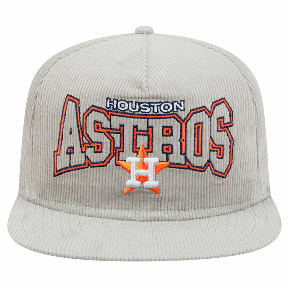 Houston Astros Gray Corduroy Golfer Snapback Hat
