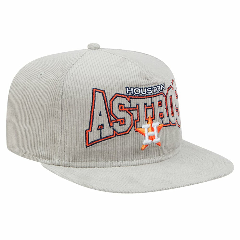 Houston Astros Gray Corduroy Golfer Snapback Hat