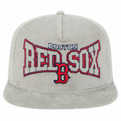Boston Red Sox Gray Corduroy Golfer Snapback Hat