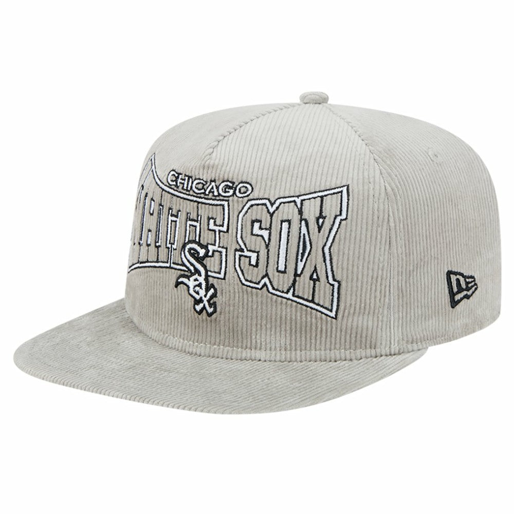 Chicago White Sox Gray Corduroy Golfer Snapback Hat