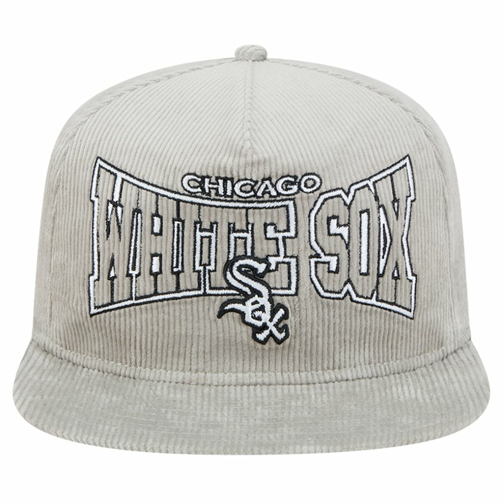 Chicago White Sox Gray Corduroy Golfer Snapback Hat