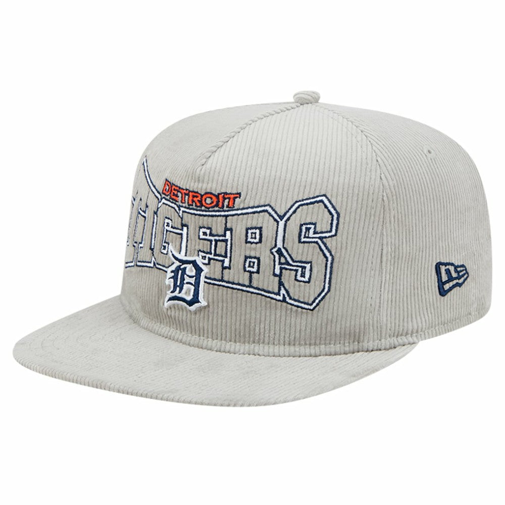 Detroit Tigers Gray Corduroy Golfer Snapback Hat