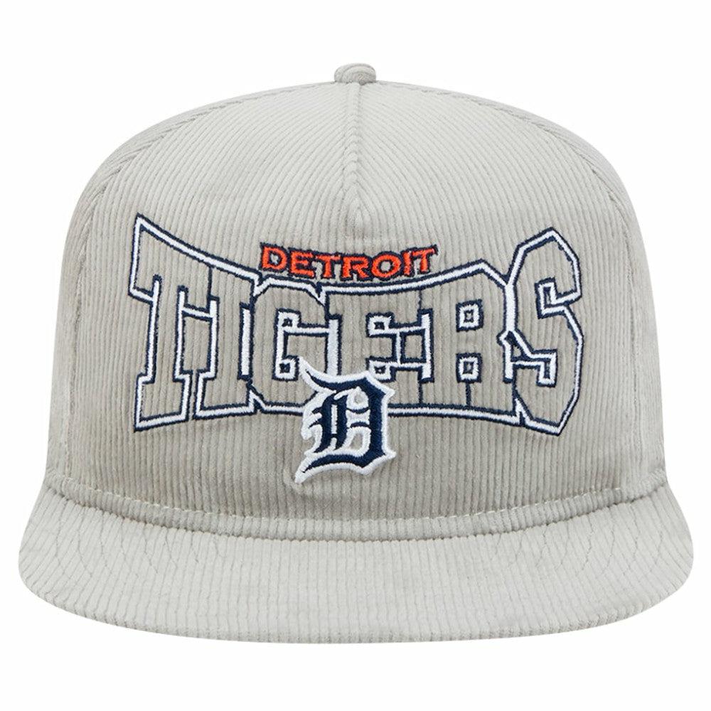 Detroit Tigers Gray Corduroy Golfer Snapback Hat