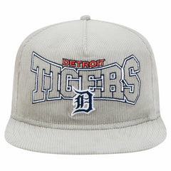 Detroit Tigers Gray Corduroy Golfer Snapback Hat