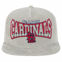 St. Louis Cardinals Gray Corduroy Golfer Snapback Hat