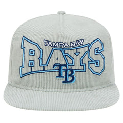 Tampa Bay Rays Gray Corduroy Golfer Snapback Hat