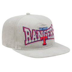 Texas Rangers Gray Corduroy Golfer Snapback Hat