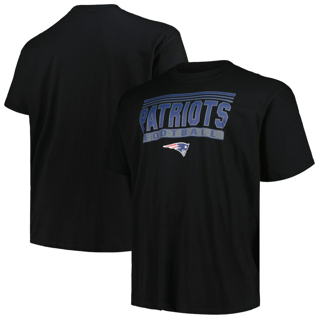 New England Patriots Big & Tall Pop T-Shirt - Black outlet