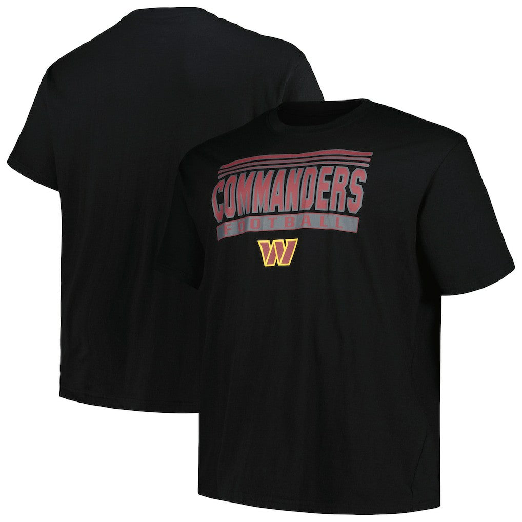 Washington Commanders Big & Tall Pop T-Shirt - Black for sale