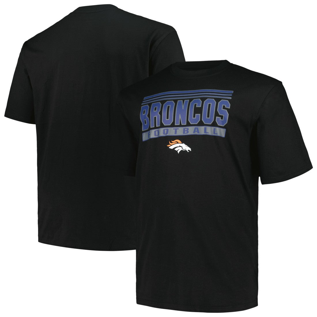 Denver Broncos Big & Tall Pop T-Shirt - Black outlet