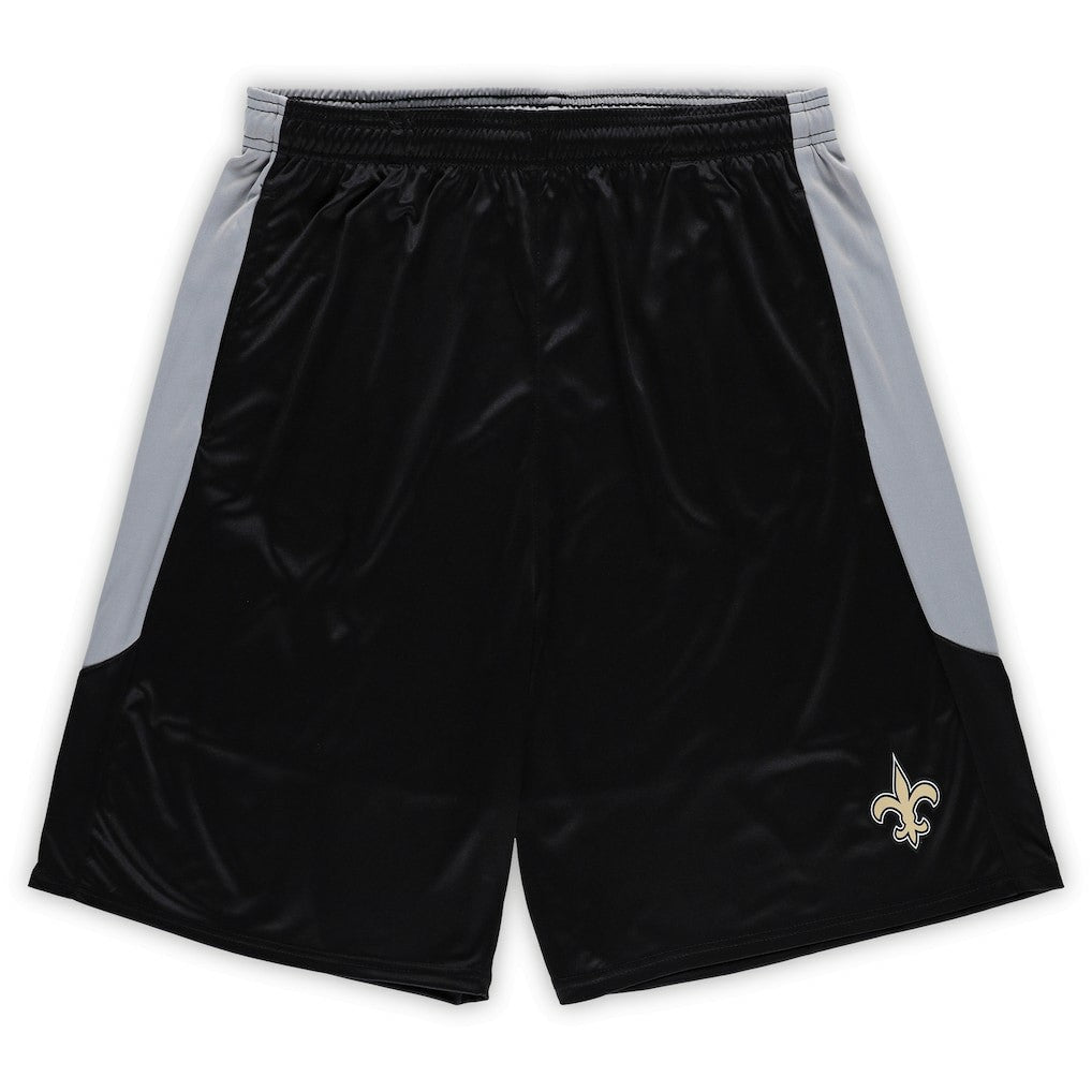 New Orleans Saints Big & Tall Team Logo Shorts - Black on sale
