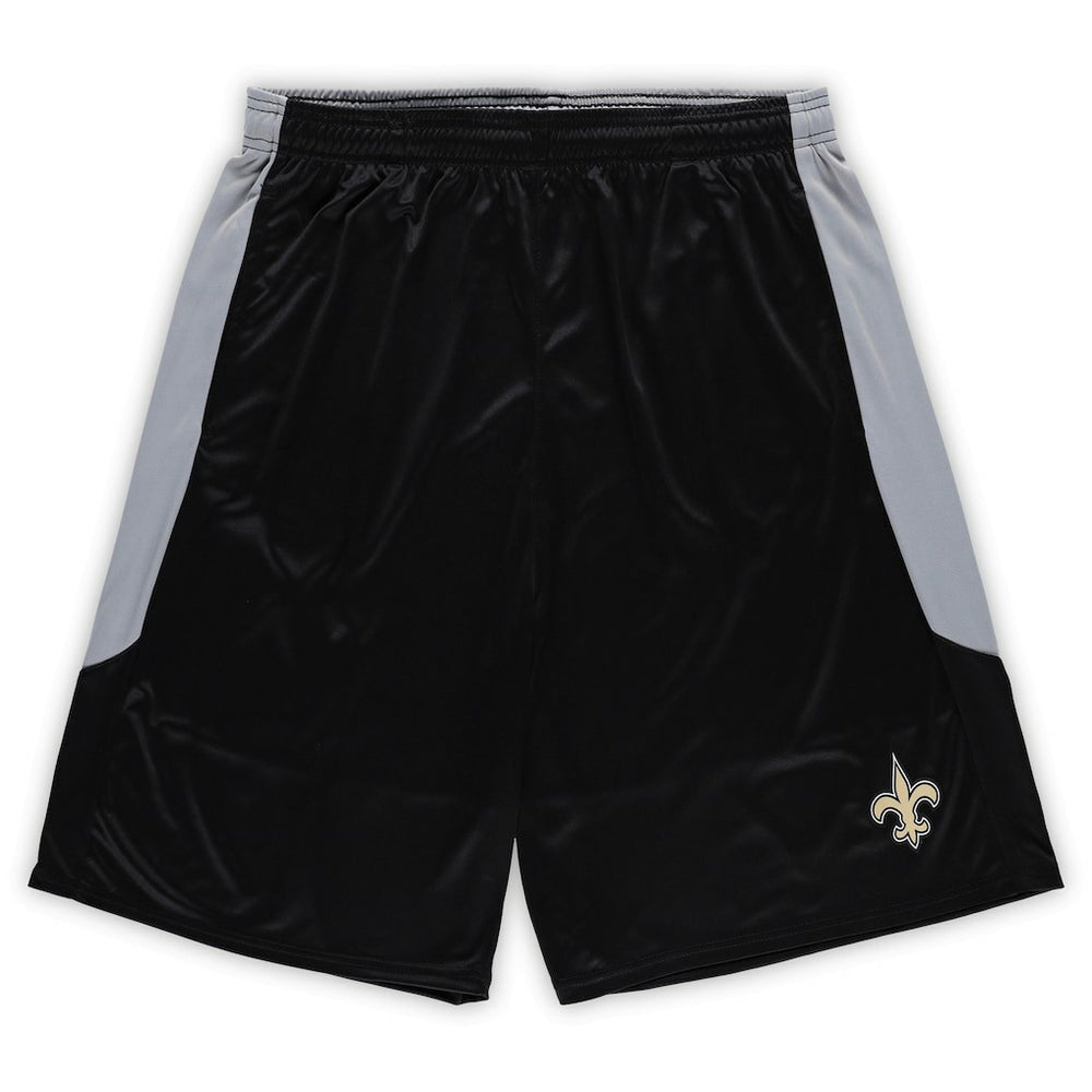 New Orleans Saints Big & Tall Team Logo Shorts - Black on sale