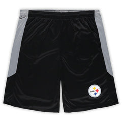 Pittsburgh Steelers Big & Tall Team Logo Shorts - Black cheap