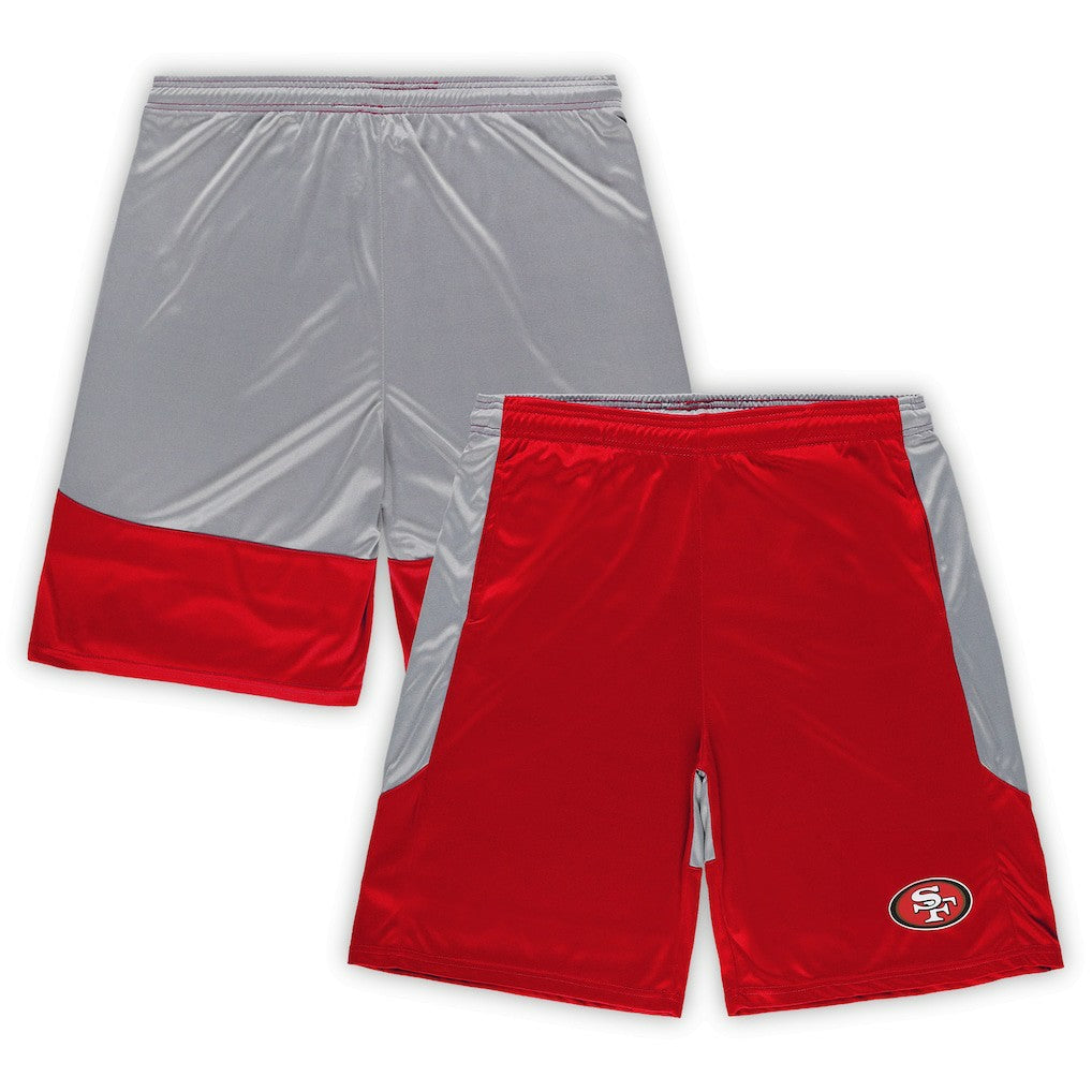 San Francisco 49ers Big & Tall Team Logo Shorts - Scarlet cheap