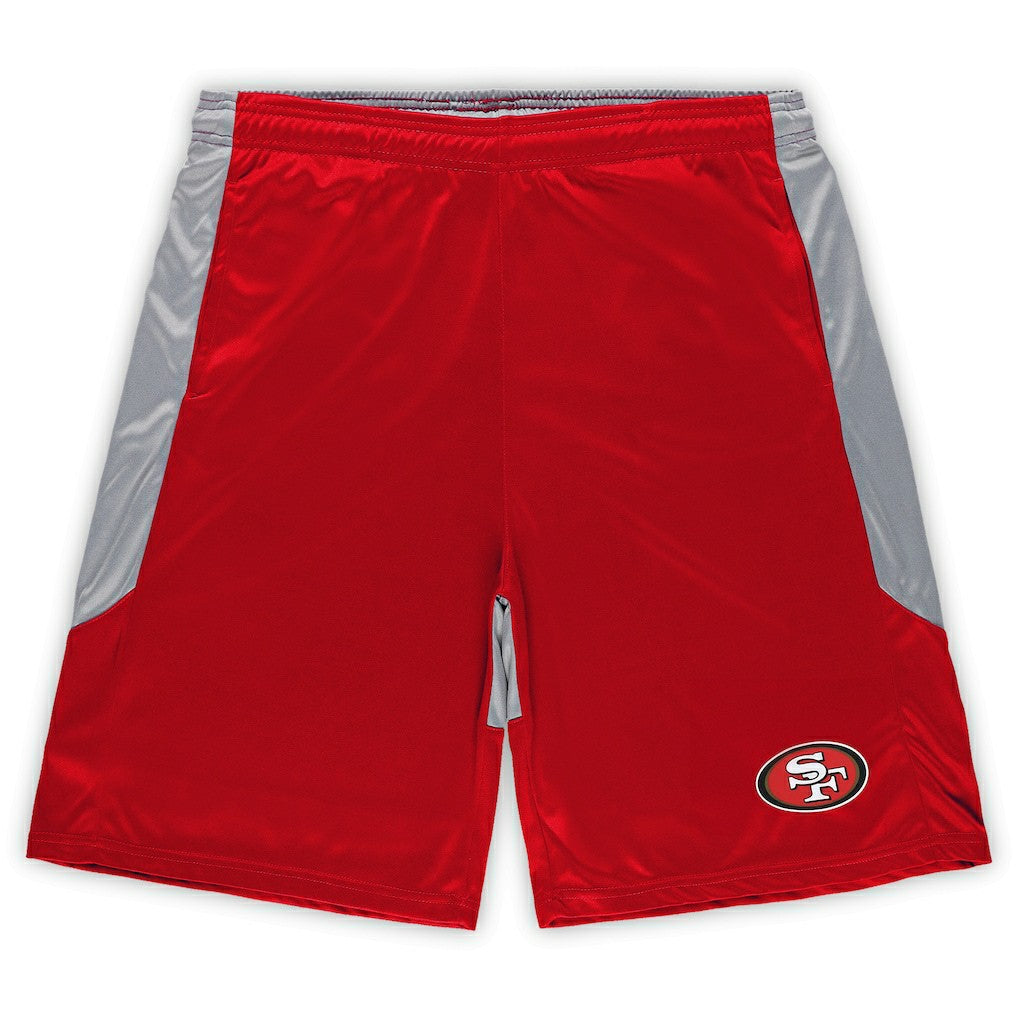 San Francisco 49ers Big & Tall Team Logo Shorts - Scarlet cheap