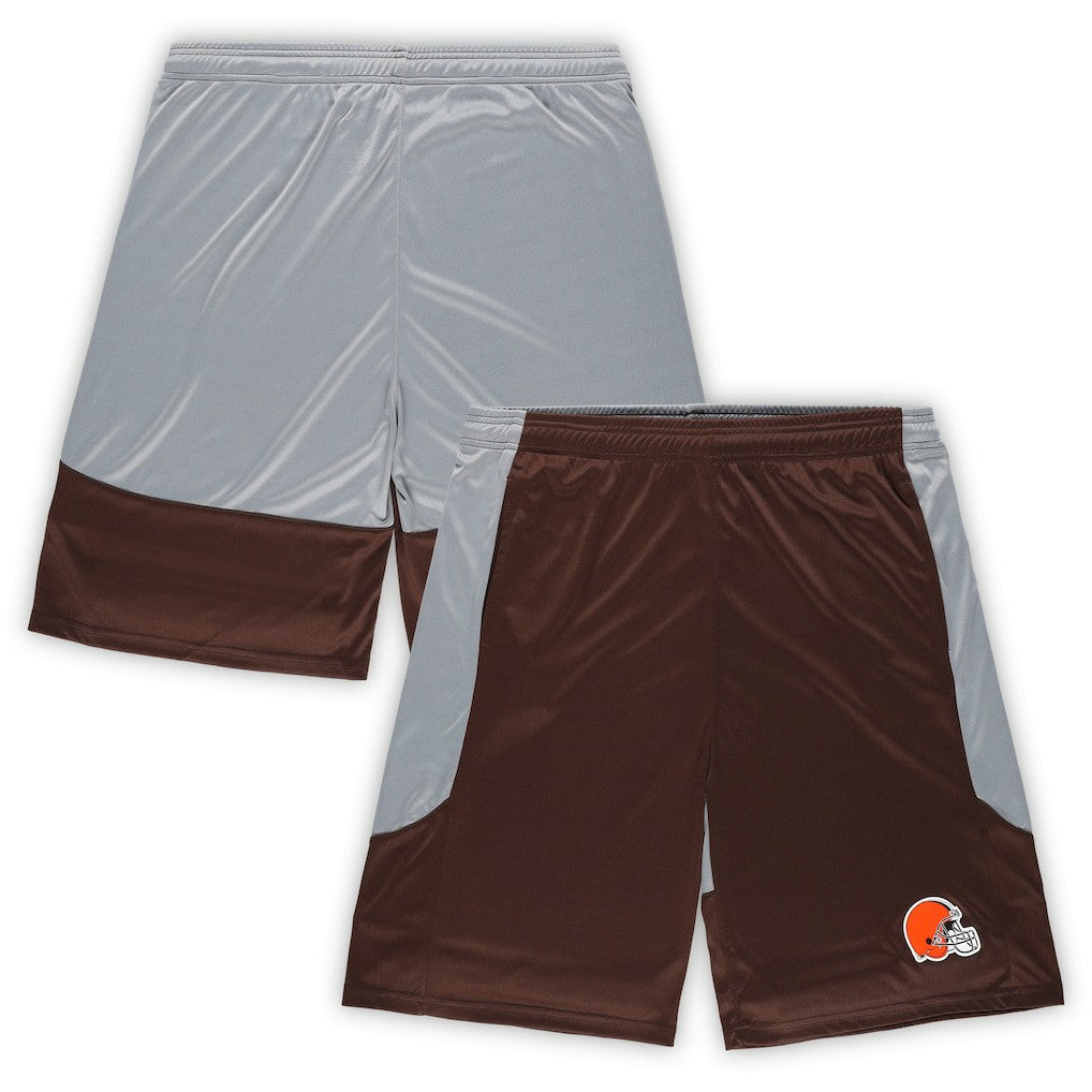 Cleveland Browns Big & Tall Team Logo Shorts - Brown sale
