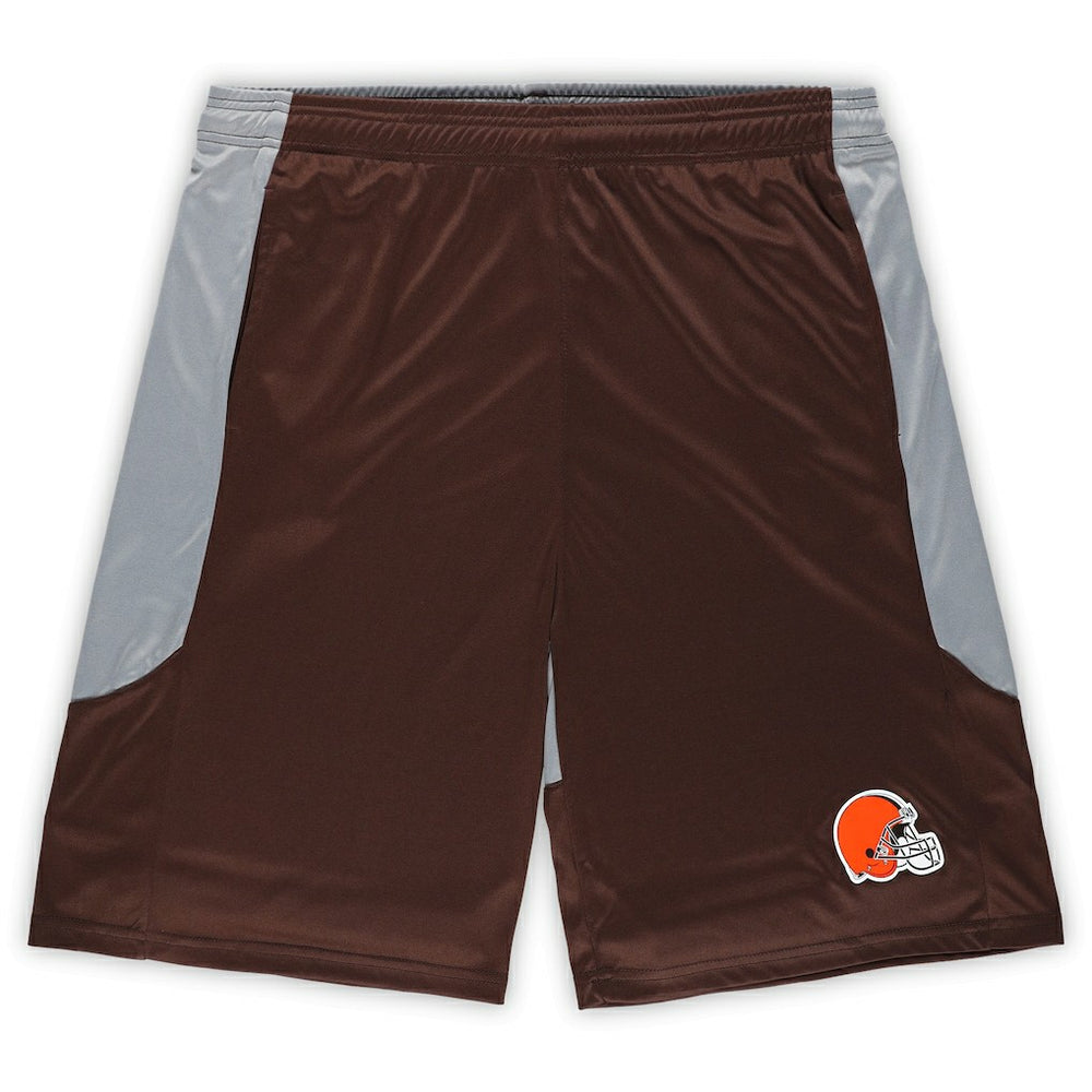 Cleveland Browns Big & Tall Team Logo Shorts - Brown sale