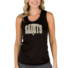 New Orleans Saints Concepts Sport Women's Marathon Racer Back Tank Top - Black sale