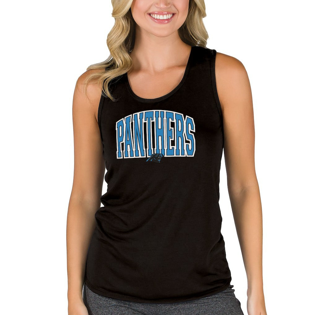 Carolina Panthers Concepts Sport Women's Marathon Racer Back Tank Top - Black sale