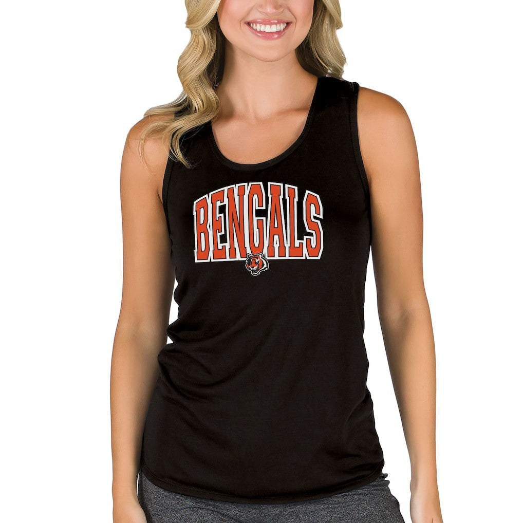 Cincinnati Bengals Concepts Sport Women's Marathon Racer Back Tank Top - Black outlet