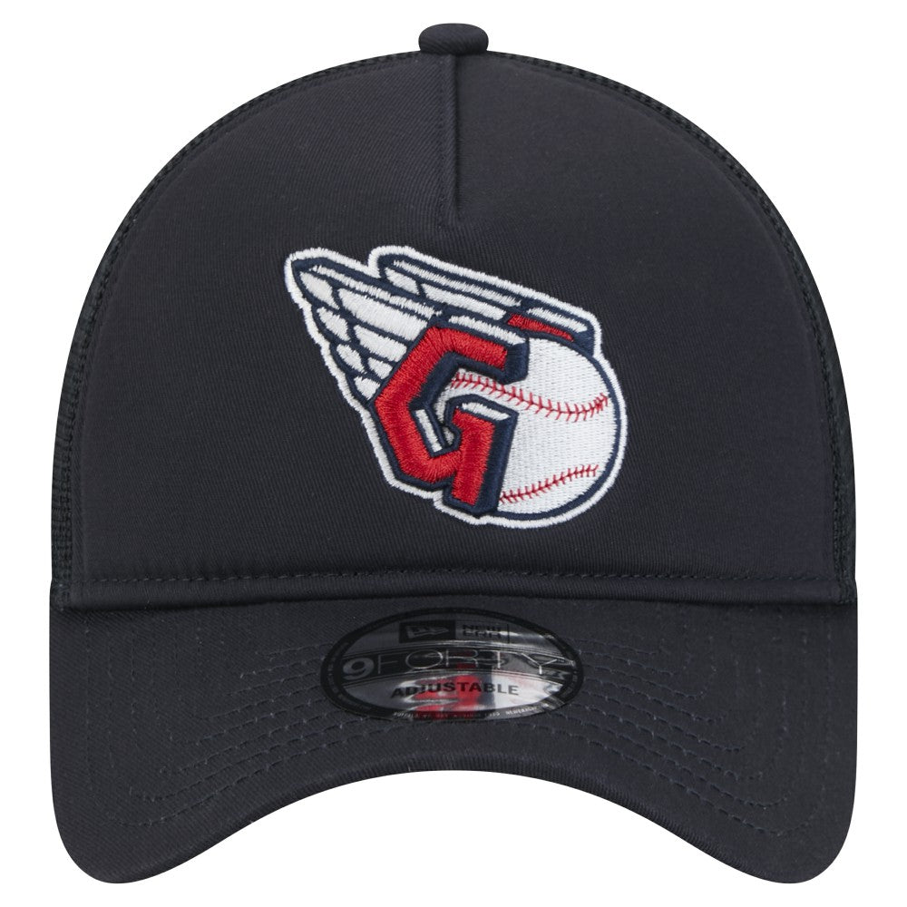 Cleveland Guardians 9FORTY A-Frame Trucker Adjustable Hat Navy