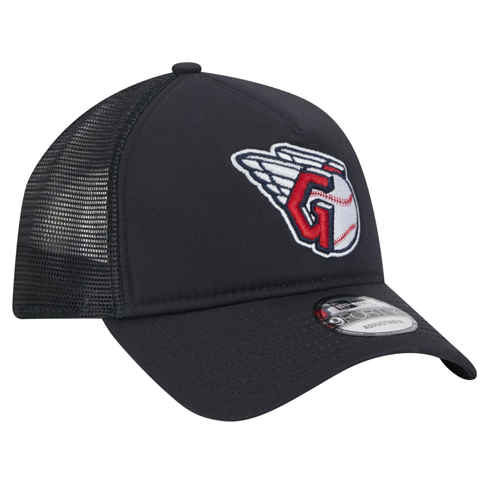 Cleveland Guardians 9FORTY A-Frame Trucker Adjustable Hat Navy
