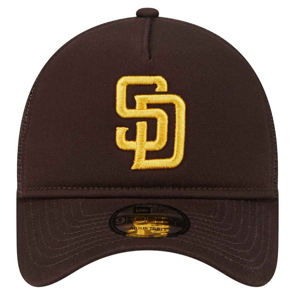 San Diego Padres 9FORTY A-Frame Trucker Adjustable Hat Brown