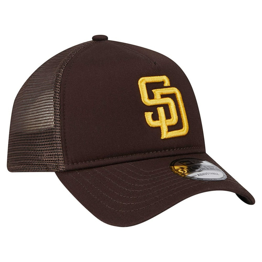 San Diego Padres 9FORTY A-Frame Trucker Adjustable Hat Brown