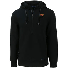 Washington Commanders Cutter & Buck Primary Mark Roam Eco Recycled Half-Zip Pullover Hoodie - Black discount