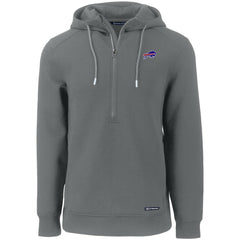 Buffalo Bills Cutter & Buck Primary Mark Roam Eco Recycled Half-Zip Pullover Hoodie - Gray cheap